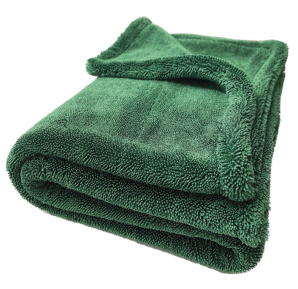Big Green Twisted-Loop Drying Towel 36x24 - AutoRenu 