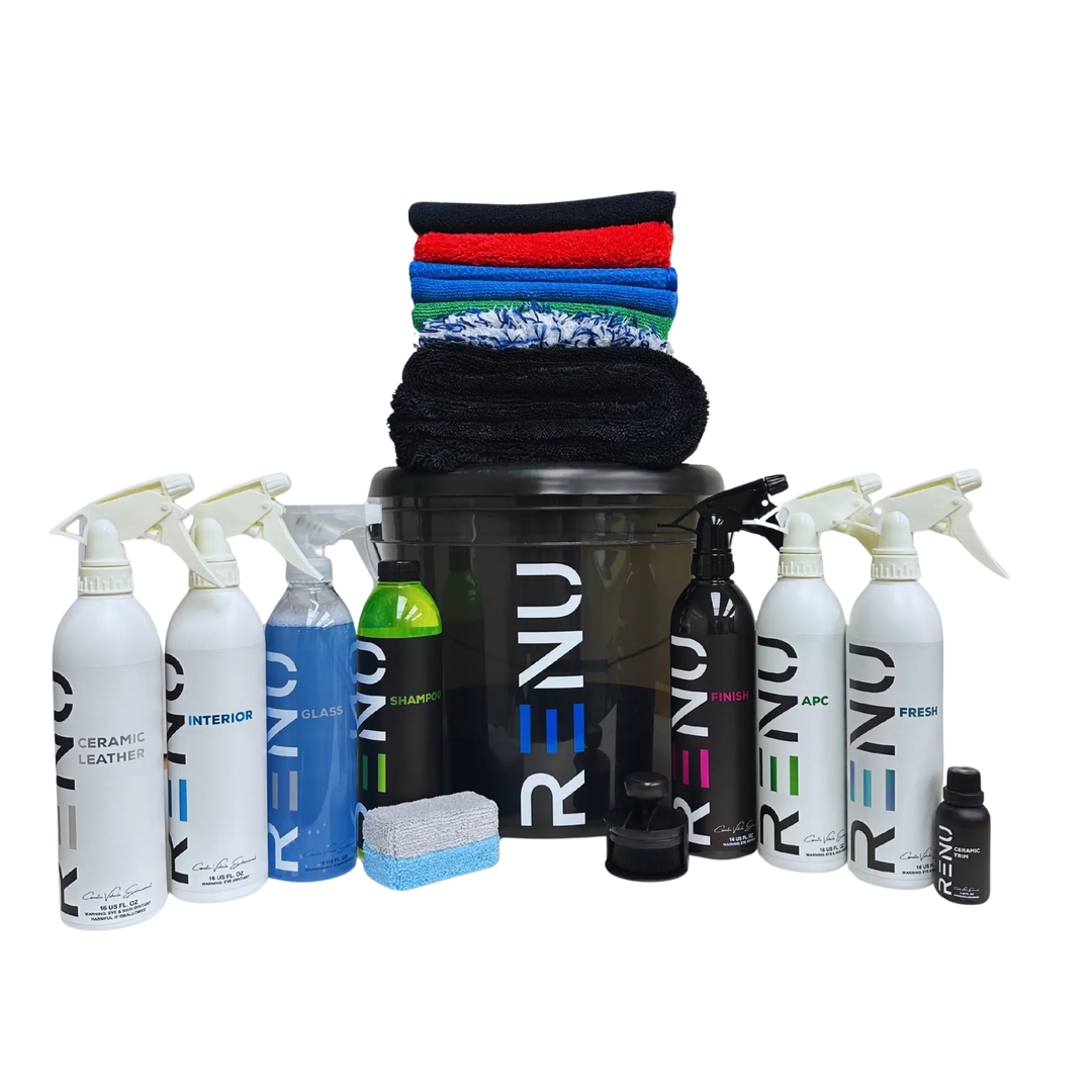 AutoRenu show car kit with detailing tools and accessories for vehicle display and presentation.