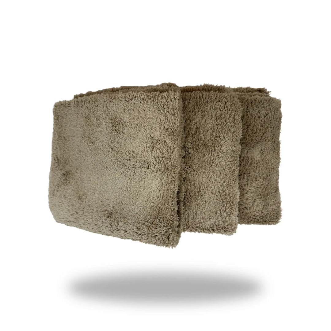 Soft brown cleaning towels ideal for maintaining the quality and appearance of Leather products