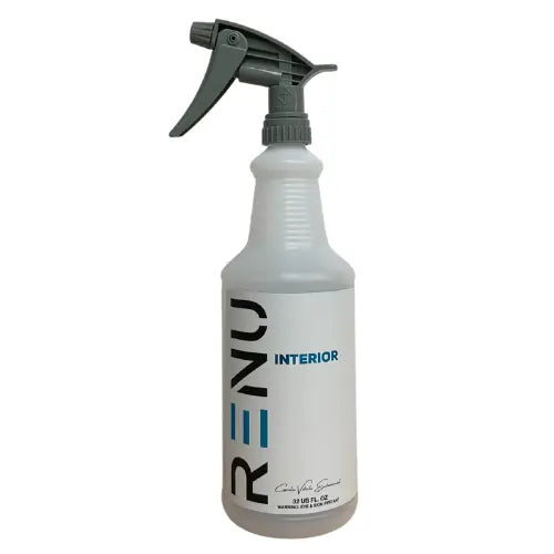 AutoRenu 32oz interior detailer bottle with sprayer for car cleaning and professional interior detailing.