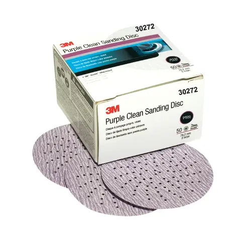3M 3’’ PURPLE CLEAN SANDING DISC P500
