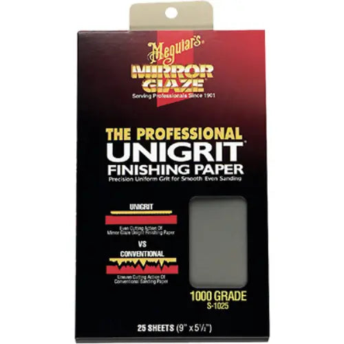 UNIGRIT SANDING PAPER-1000 GRIT (25 SHEETS)