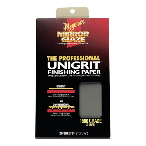 UNIGRIT SANDING PAPER-1500 GRIT (25 SHEETS)
