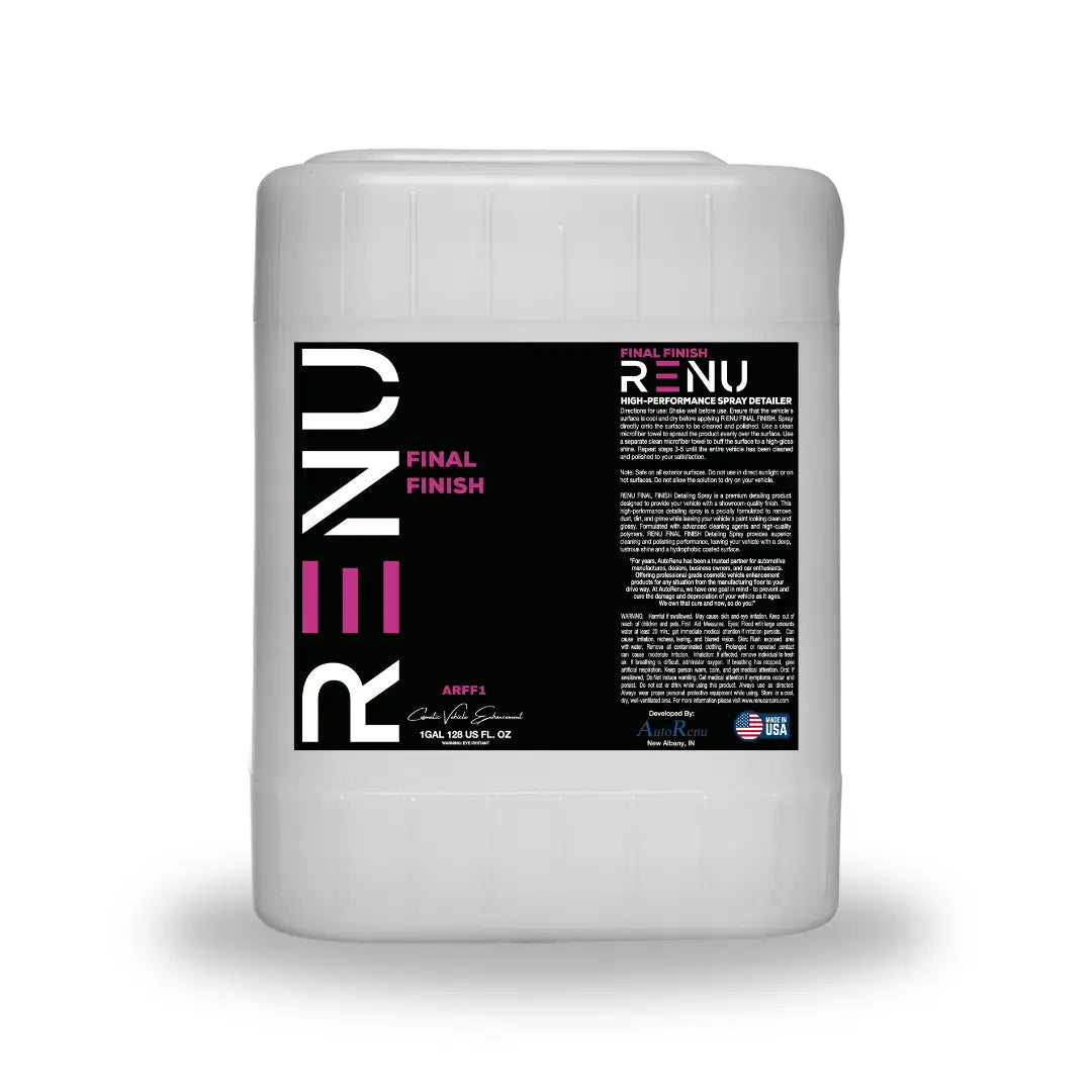 AutoRenu Final Finish vehicle cleaning product in a 16oz bottle, designed for a pristine, polished vehicle surface.