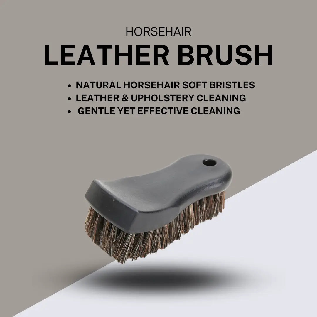AutoRenu vehicle cleaning detail brush kit with black-handled brushes for thorough car cleaning and detailing.